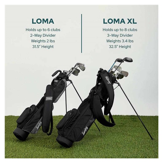 Sunday Golf Loma XL Carrybag, midnight green