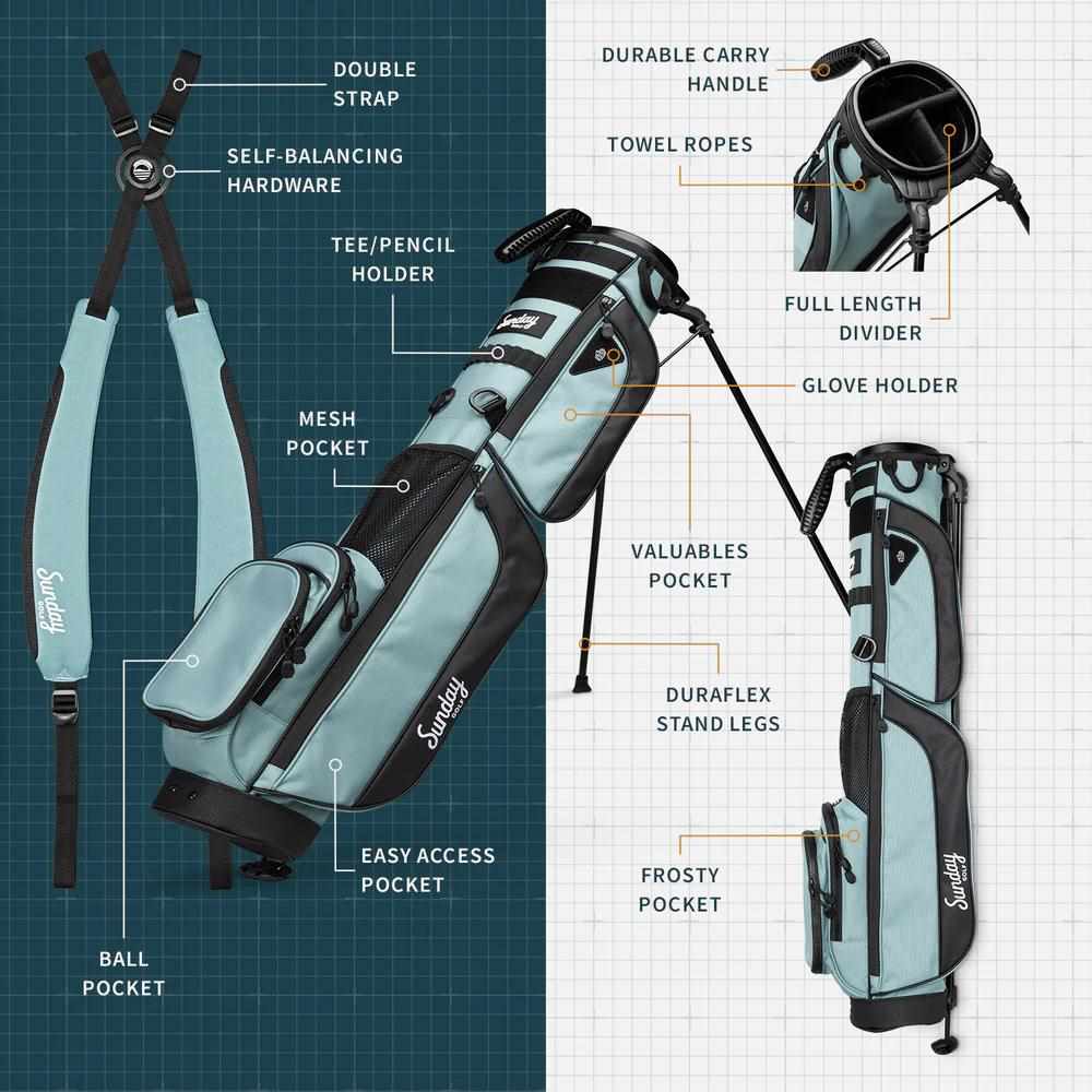 Sunday Golf Loma XL Carrybag, midnight green