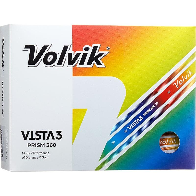 Volvik Vista 3 Prism 360 Golfbälle, weiss