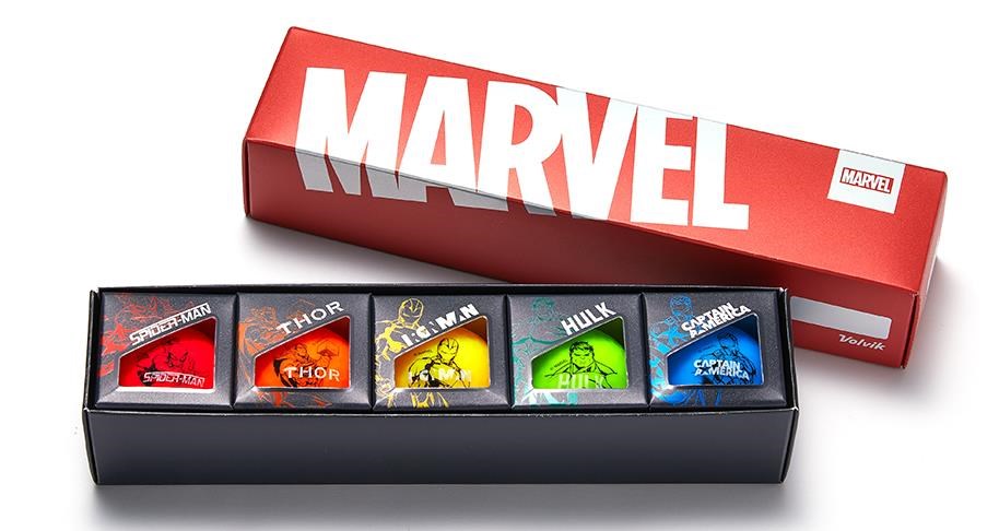 Volvik VIVID MARVEL Characters Golfbälle, 5Stk.