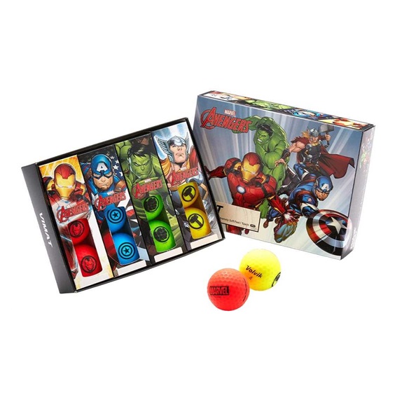Volvik POWER SOFT MARVEL The Avengers Golfbäll, Farbenmix