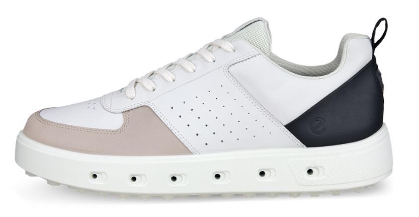 Ecco Street 720 Herren Golfschuhe, white/black/gravel