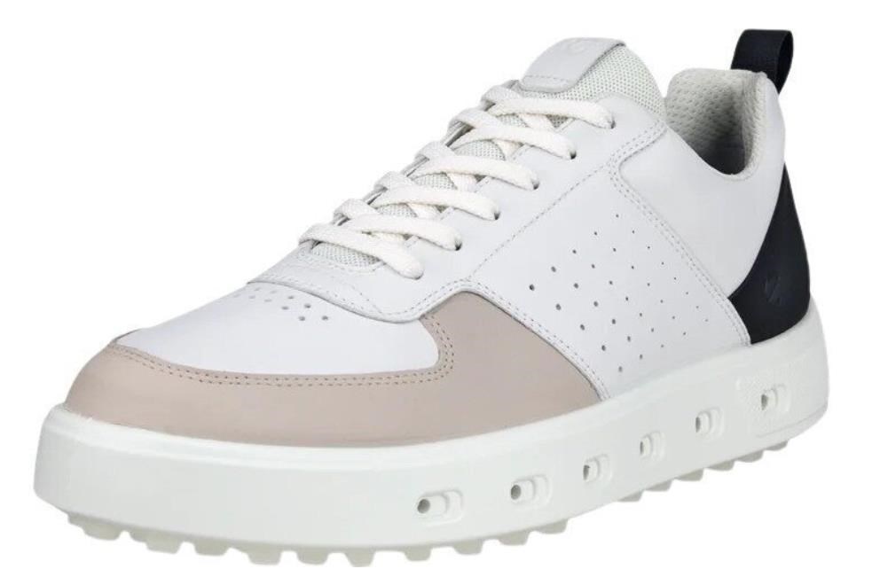 Ecco Street 720 Herren Golfschuhe, white/black/gravel