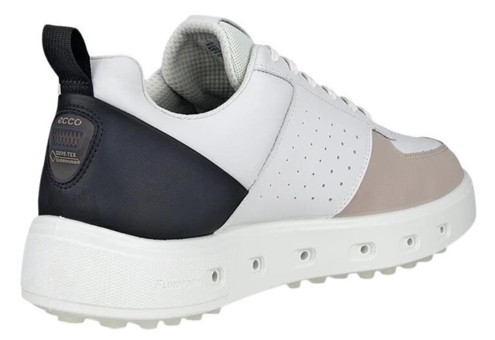 Ecco Street 720 Herren Golfschuhe, white/black/gravel