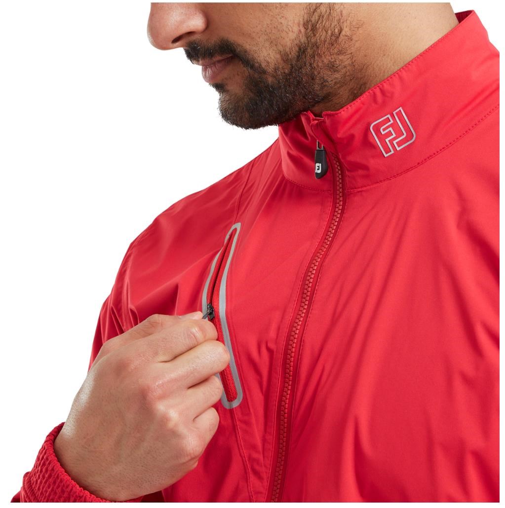 FootJoy Hydroknit Waterproof Herrenjacke, rot