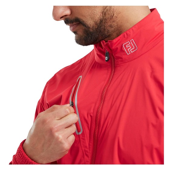 FootJoy Hydroknit Waterproof Herrenjacke, rot