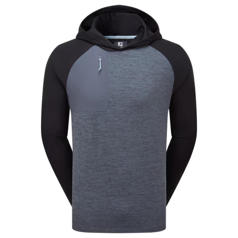 FootJoy ThermoSeries Pullover Hoodies Herren Sweatshirt, grau/swchwarz
