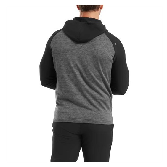 FootJoy ThermoSeries Pullover Hoodies Herren Sweatshirt, grau/swchwarz