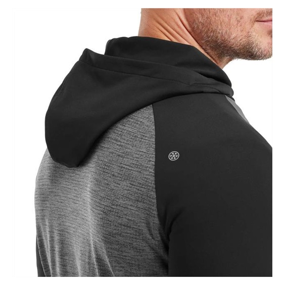 FootJoy ThermoSeries Pullover Hoodies Herren Sweatshirt, grau/swchwarz