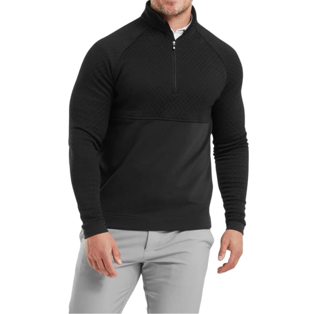 FootJoy Jacquard Thermal Chill-Out Herren Sweatshirt, schwarz