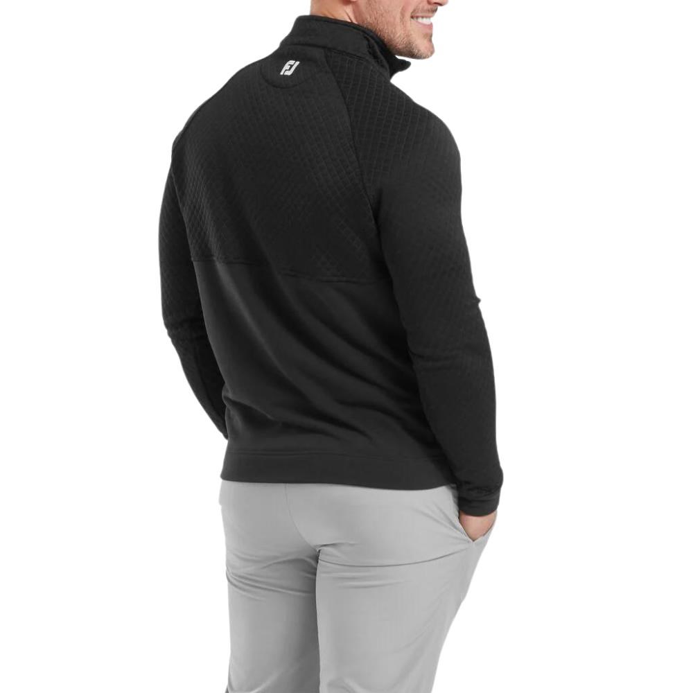 FootJoy Jacquard Thermal Chill-Out Herren Sweatshirt, schwarz