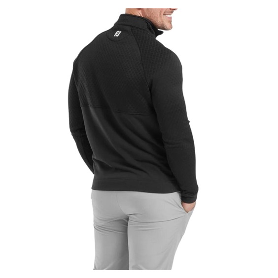 FootJoy Jacquard Thermal Chill-Out Herren Sweatshirt, schwarz
