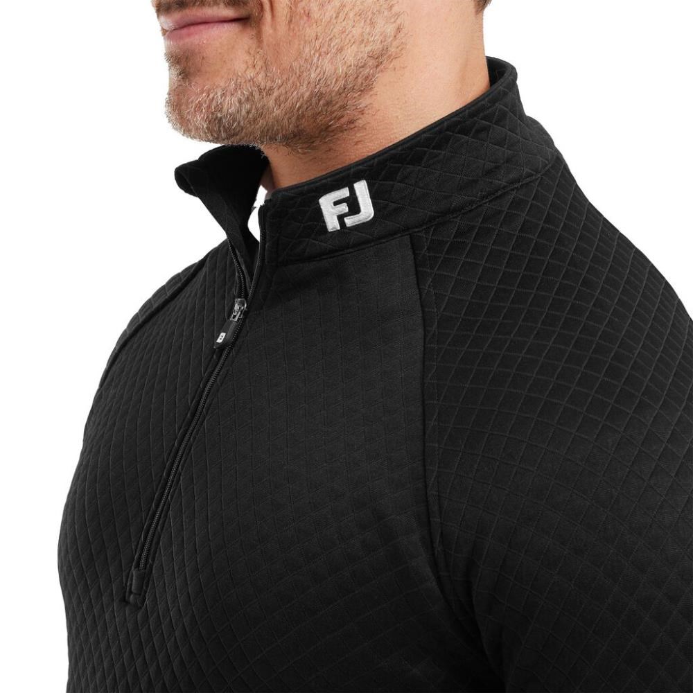 FootJoy Jacquard Thermal Chill-Out Herren Sweatshirt, schwarz