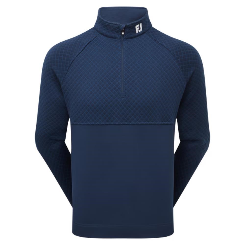 FootJoy Jacquard Thermal Chill-Out Herren Sweatshirt, dunkelblau