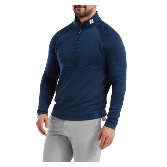 FootJoy Jacquard Thermal Chill-Out Herren Sweatshirt, dunkelblau