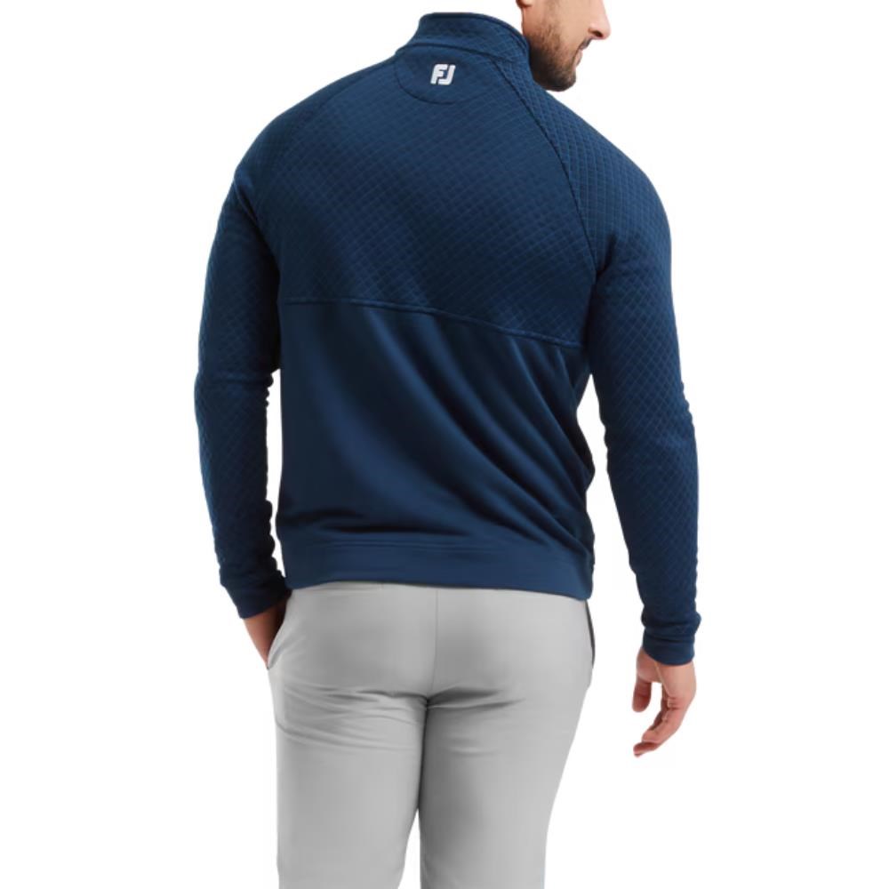 FootJoy Jacquard Thermal Chill-Out Herren Sweatshirt, dunkelblau