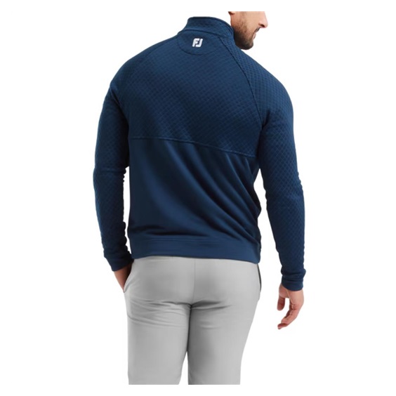 FootJoy Jacquard Thermal Chill-Out Herren Sweatshirt, dunkelblau