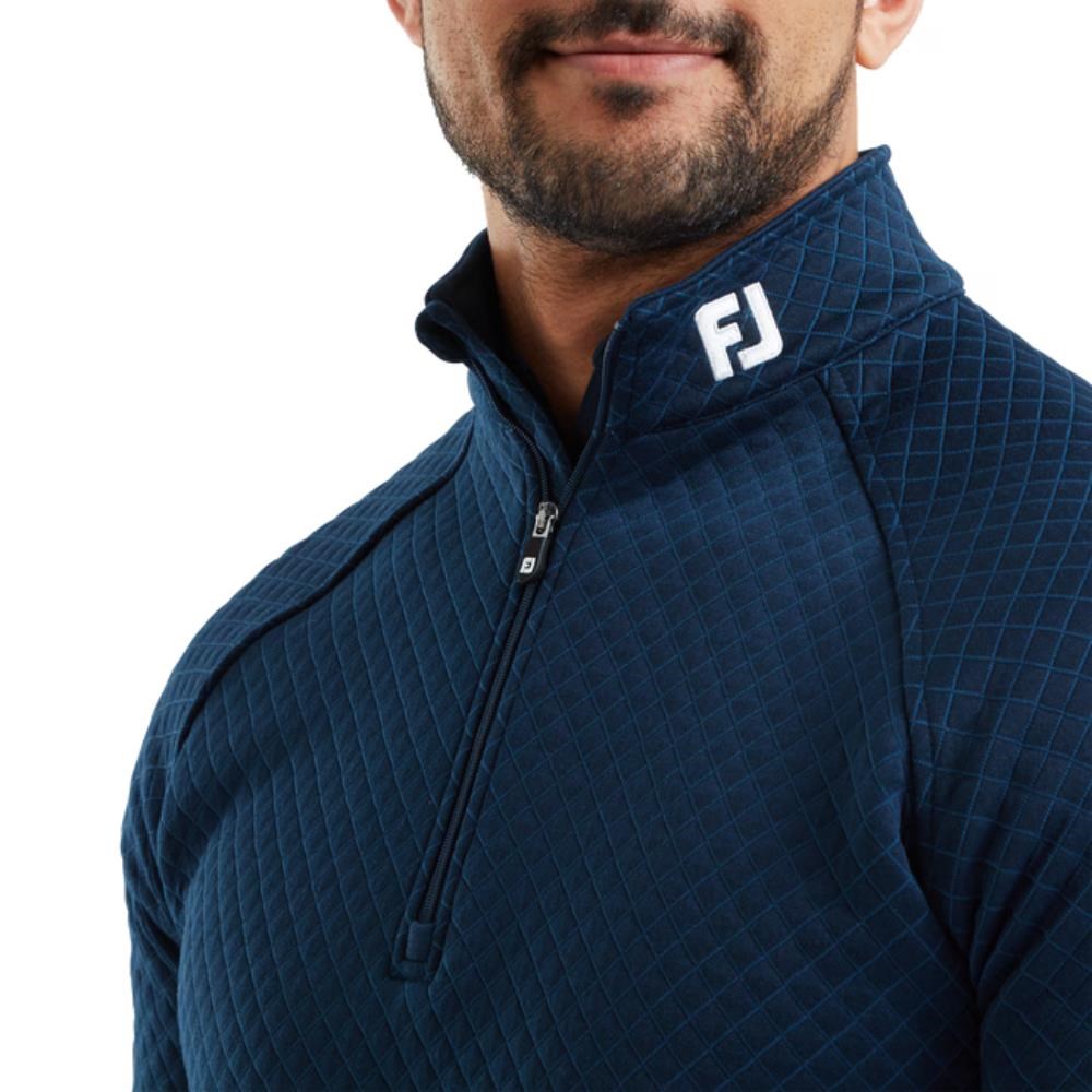 FootJoy Jacquard Thermal Chill-Out Herren Sweatshirt, dunkelblau
