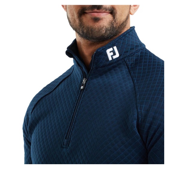 FootJoy Jacquard Thermal Chill-Out Herren Sweatshirt, dunkelblau