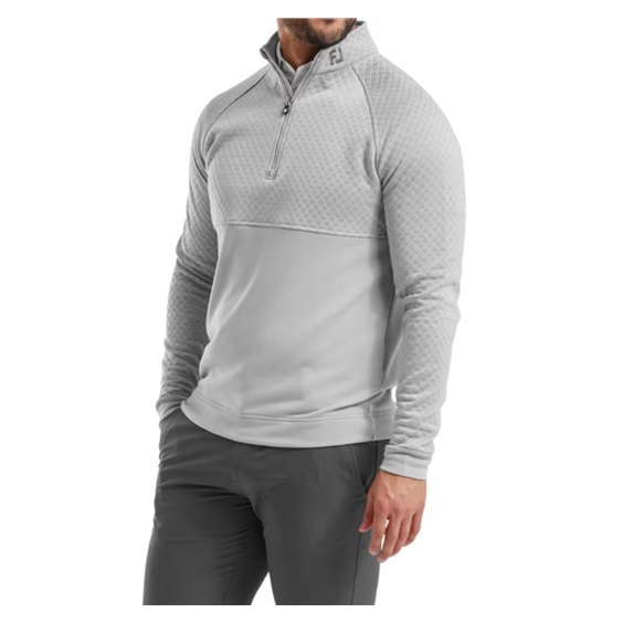FootJoy Jacquard Thermal Chill-Out Herren Sweatshirt, grau