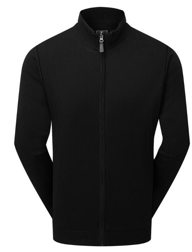 FootJoy Drirelease Full-Zip Midlayer Herren Pullover, schwarz