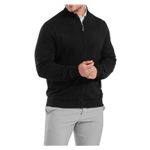 FootJoy Drirelease Full-Zip Midlayer Herren Pullover, schwarz