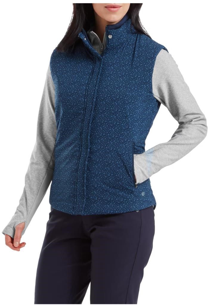 FootJoy ThermoSeries Damen Weste, floral tonal navy
