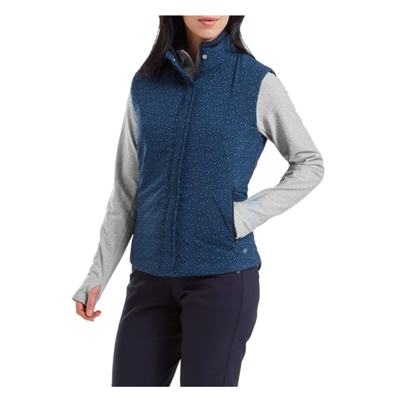 FootJoy ThermoSeries Damen Weste, floral tonal navy