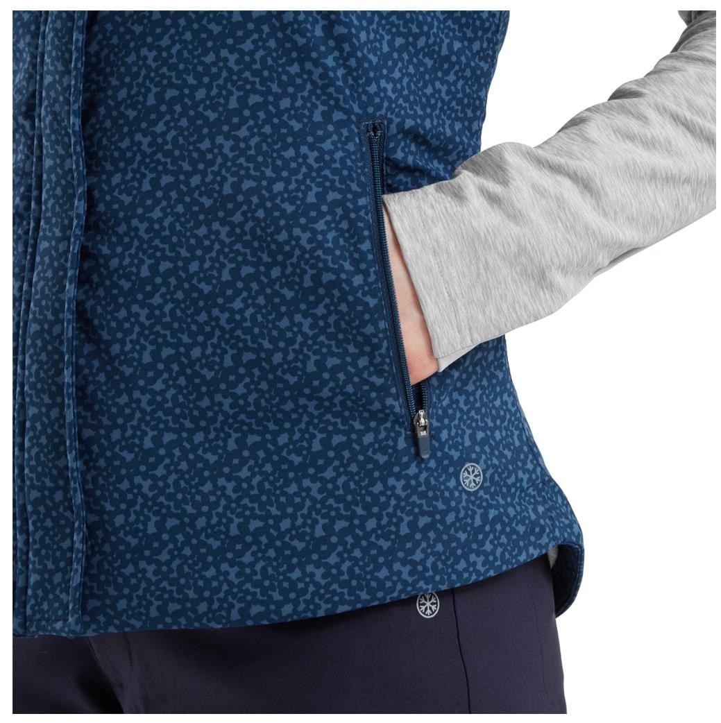 FootJoy ThermoSeries Damen Weste, floral tonal navy