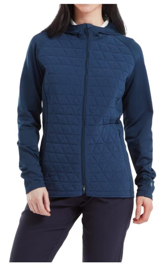 FootJoy Thermoseries Hybrid Hoodie Damen, floral tonal navy