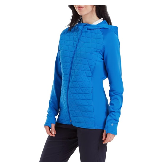 FootJoy Thermoseries Hybrid Hoodie Damen, floral tonal blue