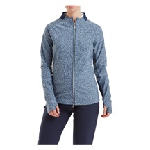 Footjoy Full-Zip Space Dye Thermal Midlayer Damen Sweatshirt, navy