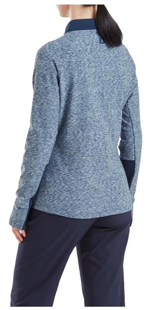 Footjoy Full-Zip Space Dye Thermal Midlayer Damen Sweatshirt, navy