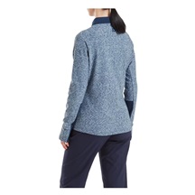 Footjoy Full-Zip Space Dye Thermal Midlayer Damen Sweatshirt, navy
