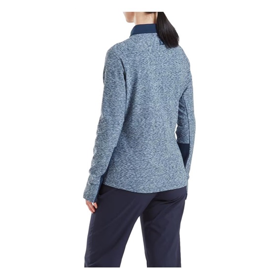 Footjoy Full-Zip Space Dye Thermal Midlayer Damen Sweatshirt, navy