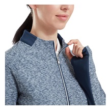 Footjoy Full-Zip Space Dye Thermal Midlayer Damen Sweatshirt, navy