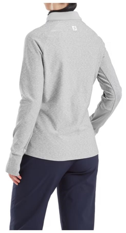 Footjoy Full-Zip Space Dye Thermal Midlayer Damen Sweatshirt, grau