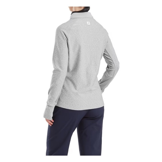 Footjoy Full-Zip Space Dye Thermal Midlayer Damen Sweatshirt, grau
