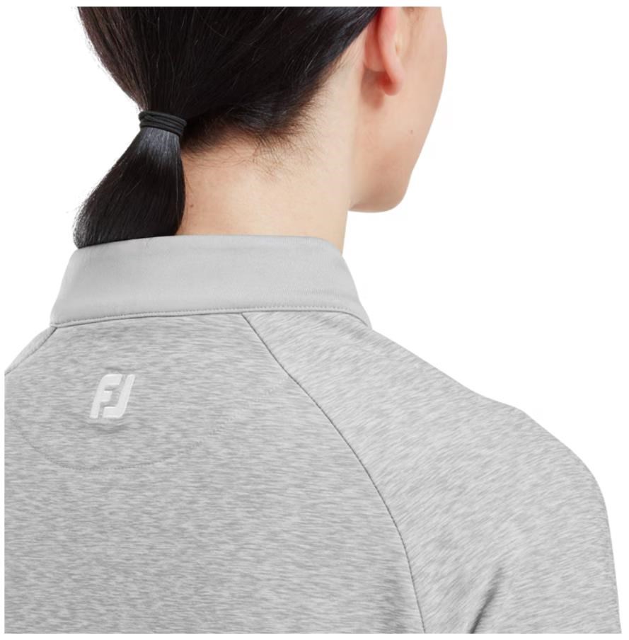 Footjoy Full-Zip Space Dye Thermal Midlayer Damen Sweatshirt, grau
