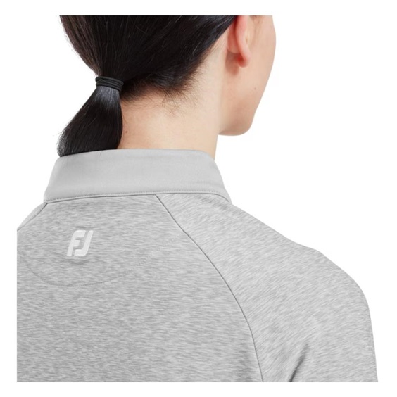 Footjoy Full-Zip Space Dye Thermal Midlayer Damen Sweatshirt, grau