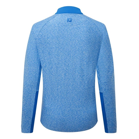 Footjoy Full-Zip Space Dye Thermal Midlayer Damen Sweatshirt, blue/aqua