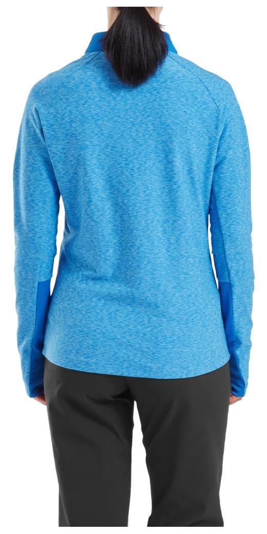 Footjoy Full-Zip Space Dye Thermal Midlayer Damen Sweatshirt, blue/aqua