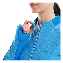 Footjoy Full-Zip Space Dye Thermal Midlayer Damen Sweatshirt, blue/aqua