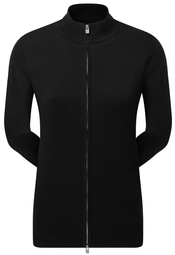 FootJoy Drirelease Full-Zip Lined Damen Pullover, schwarz