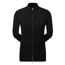 FootJoy Drirelease Full-Zip Lined Damen Pullover, schwarz