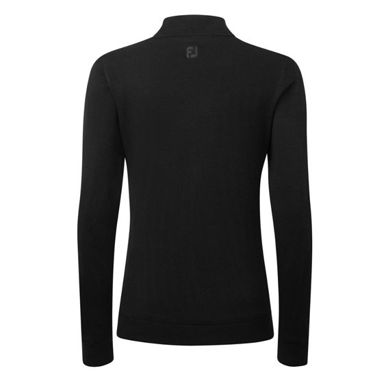 FootJoy Drirelease Full-Zip Lined Damen Pullover, schwarz