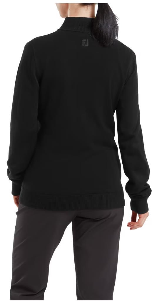 FootJoy Drirelease Full-Zip Lined Damen Pullover, schwarz