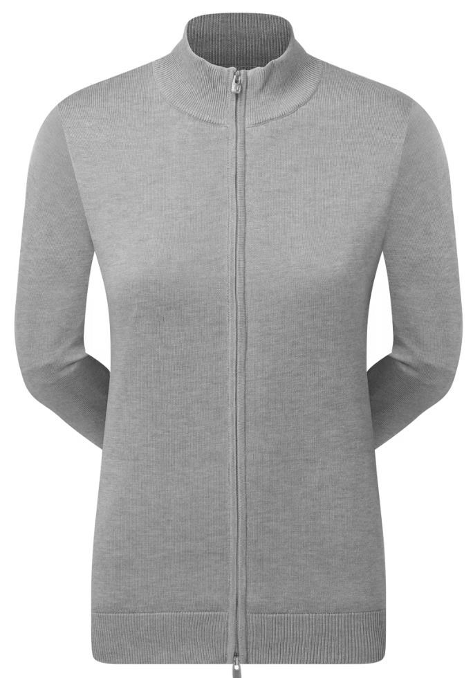 FootJoy Drirelease Full-Zip Lined Damen Pullover, grau