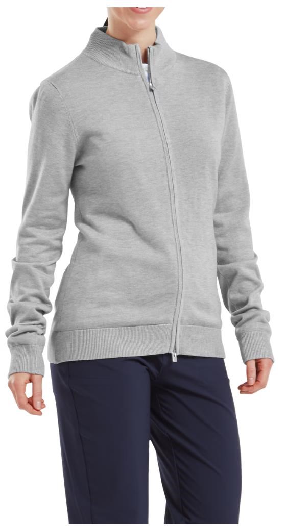 FootJoy Drirelease Full-Zip Lined Damen Pullover, grau