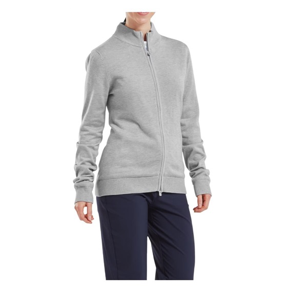 FootJoy Drirelease Full-Zip Lined Damen Pullover, grau